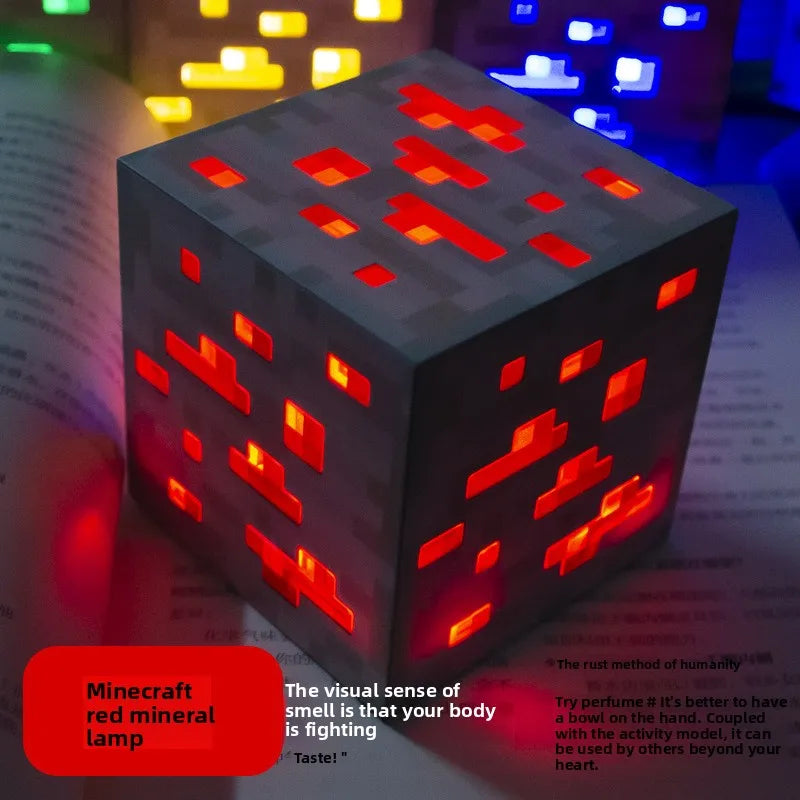 MC Game LEDCreeper Night Lamp Block Creative Button Light Toy Game LED Home Bedroom Desktop Decoration Bedside Lamp Ornaments
