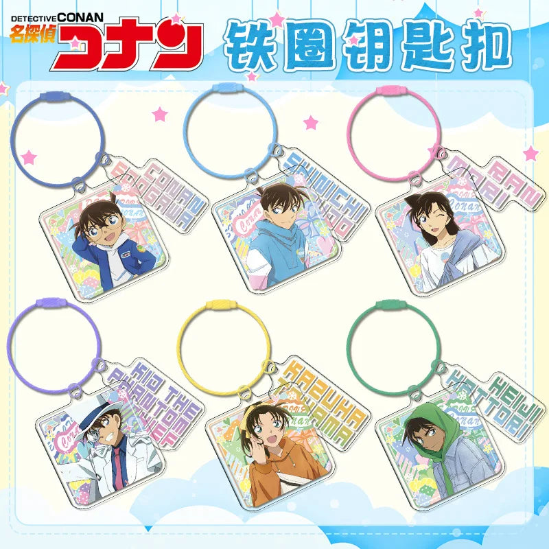 Detective Conan Metal Coil Layer Keychain Double Sided HD Anime Acrylic  Wholesale Bulk Custom Anime Merchandise Gift