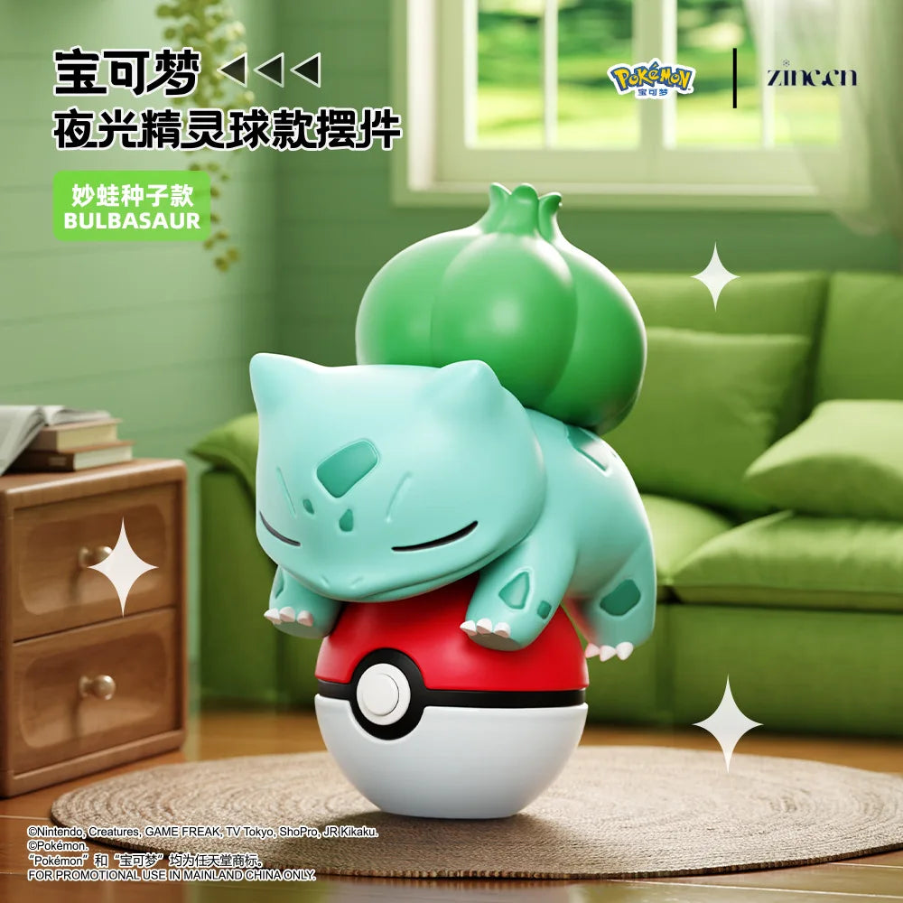 Genuine Pokemon Pikachu Eevee Psydusk Squirtle Charmander Bulbasaur Anime Action Figure Toy Doll Car Decoration Christmas Gift