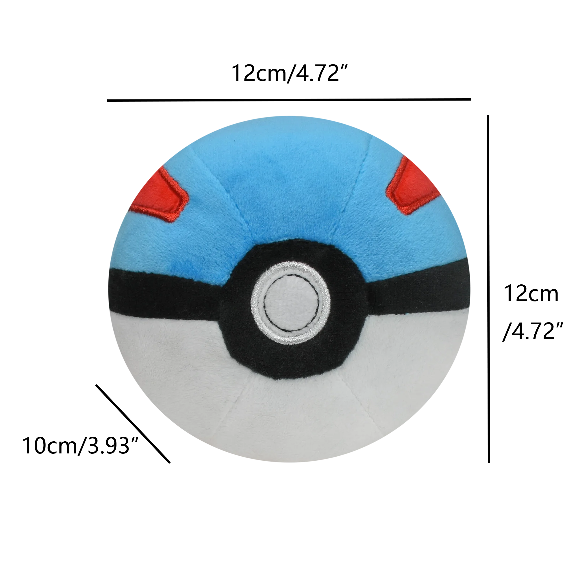 Master Ball Great Ball Ultra Ball Poké Ball Plush Toys Soft Stuffed Animals Cartoon Backpack Pendant Decoration Toy Birthday