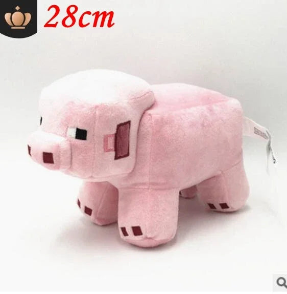 25cm-60cm Minecrafte Pig Stuffed Plush Toys Doll Iron Golem Zombie Enderman Ocelot Ender Dragon Kid Birthday Gift