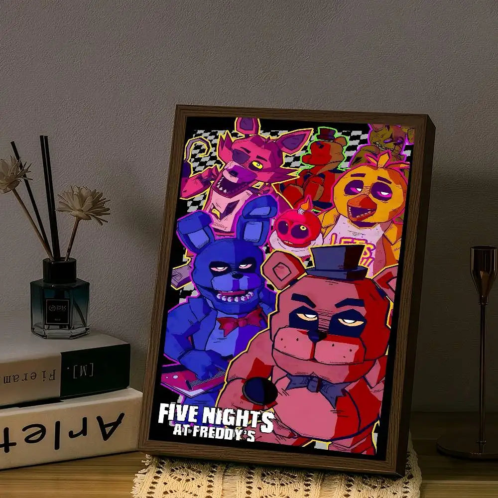 Fnaf Five Nights At Freddy's M DIY Sticky Poster Fancy Wall Sticker For Living Room Bar Decoration Wall Decor