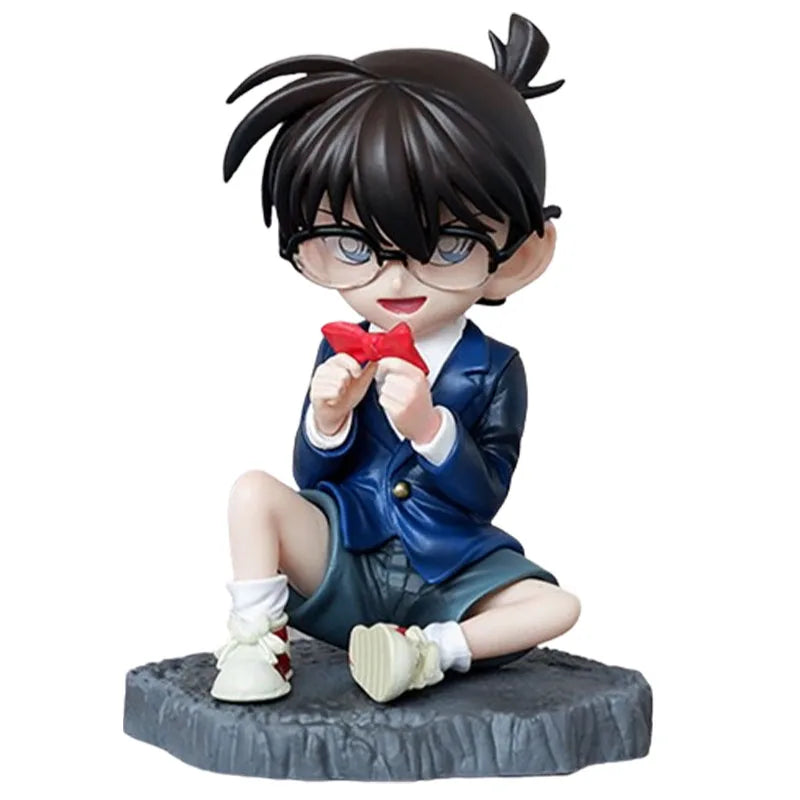 Conan Edogawa Mouri Kogorou Action Figure Richard Moore Figuras Anime Peripheral Manga GK Statue Model Ornament Gift for Kids