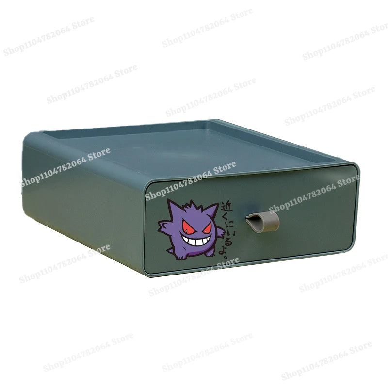 Pokemons Desktop Organizer Drawer Style Storage Box Office Multi-layer Small Storage Cabinet Bookshelf Assembled Case Party Gift