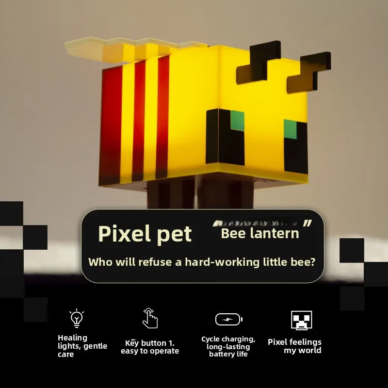 MC Game LEDCreeper Night Lamp Block Creative Button Light Toy Game LED Home Bedroom Desktop Decoration Bedside Lamp Ornaments