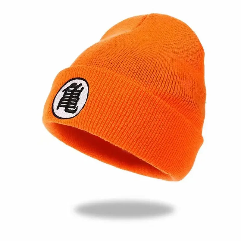 Dragon Ball Anime Son Goku Kakarotto Cosplay Hat Autumn and Winter Warm Embroidery Knit Cap Autumn and Winter Unisex Woolen Hats