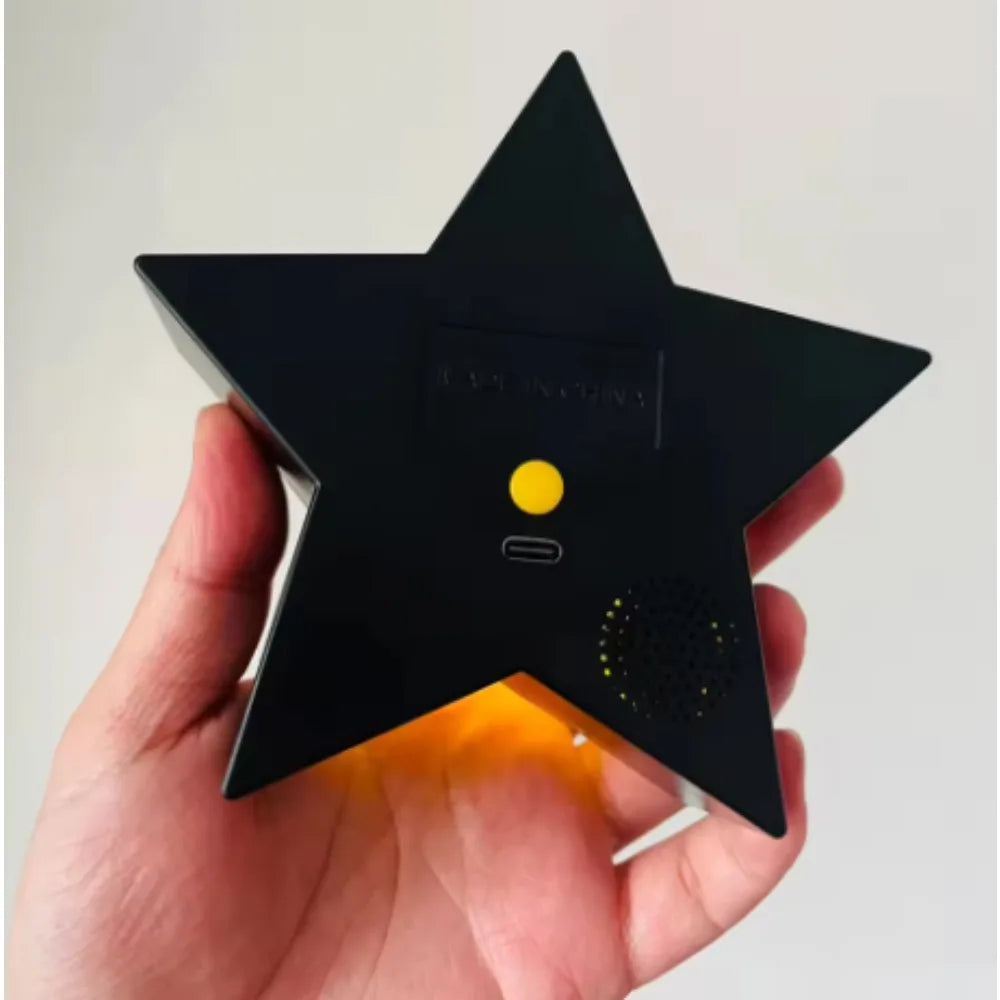 مصباح مكتبي بإضاءة LED على شكل نجمة من Super Mario Bros مزود بموسيقى وصوت وشحن USB كهدية للأطفال وألعاب عيد الميلاد