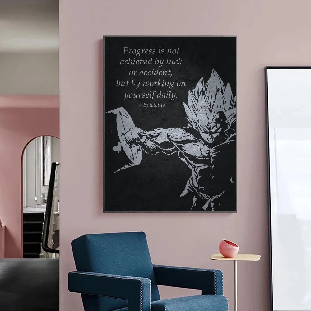 Japanese Anime Canvas Painting Dragon Ball vintage Goku Poster Prints Mural Pictures Wall Art Living Room anime Home Decor Gifts