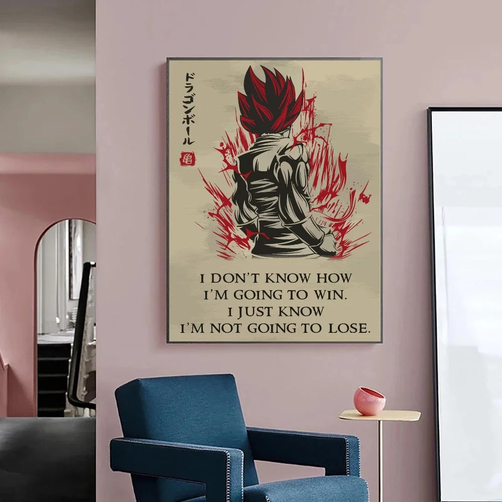Japanese Anime Canvas Painting Dragon Ball vintage Goku Poster Prints Mural Pictures Wall Art Living Room anime Home Decor Gifts