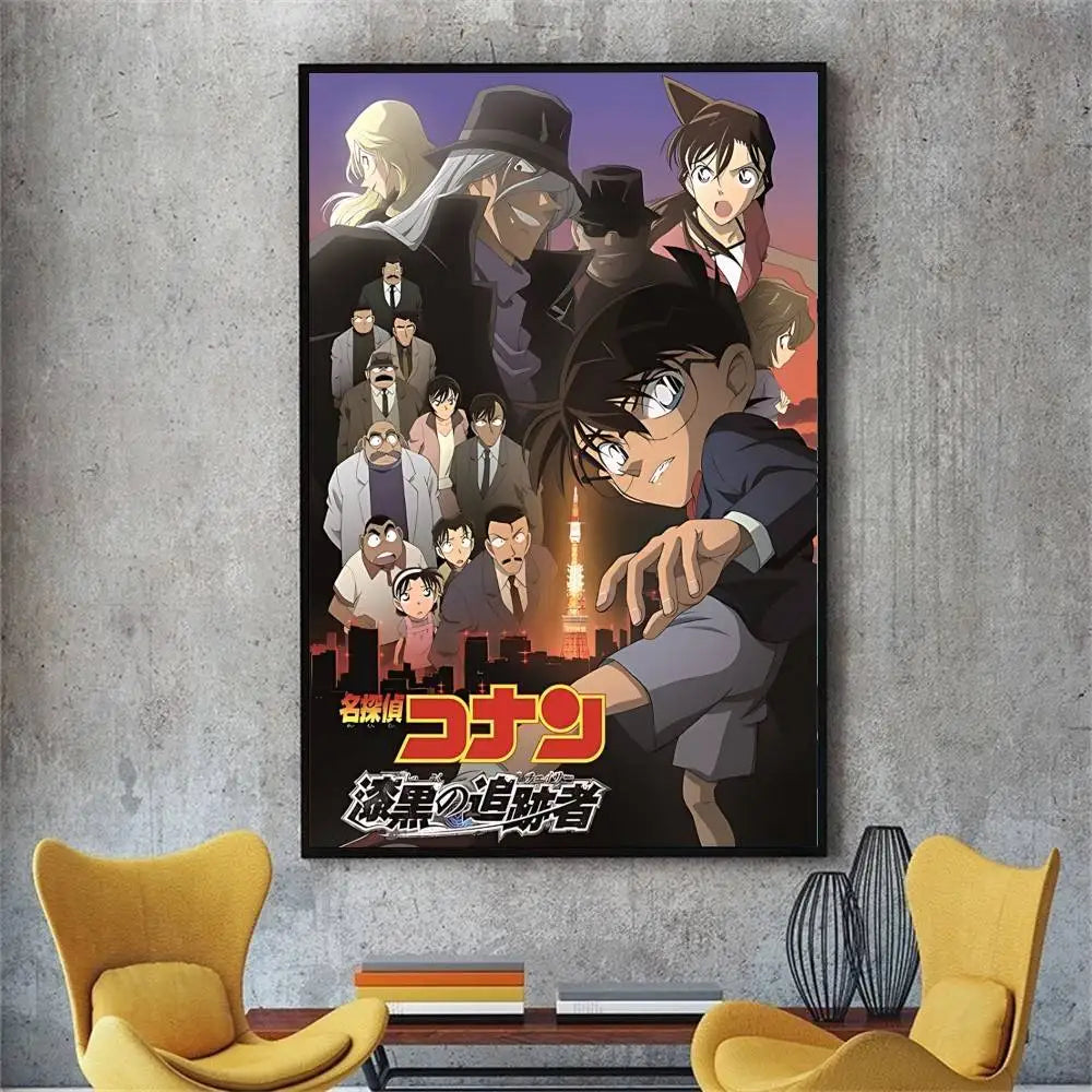 Japanese Detective Conan Poster No Framed Poster Kraft Club Bar Paper Vintage Poster Wall Art Painting Bedroom Study Stickers