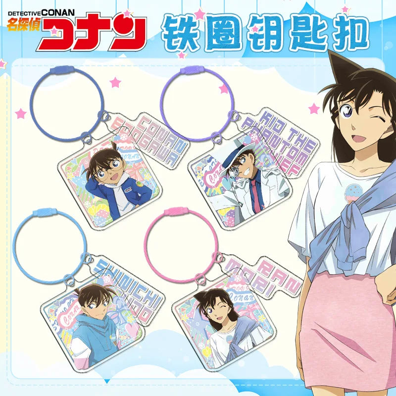 Detective Conan Metal Coil Layer Keychain Double Sided HD Anime Acrylic  Wholesale Bulk Custom Anime Merchandise Gift