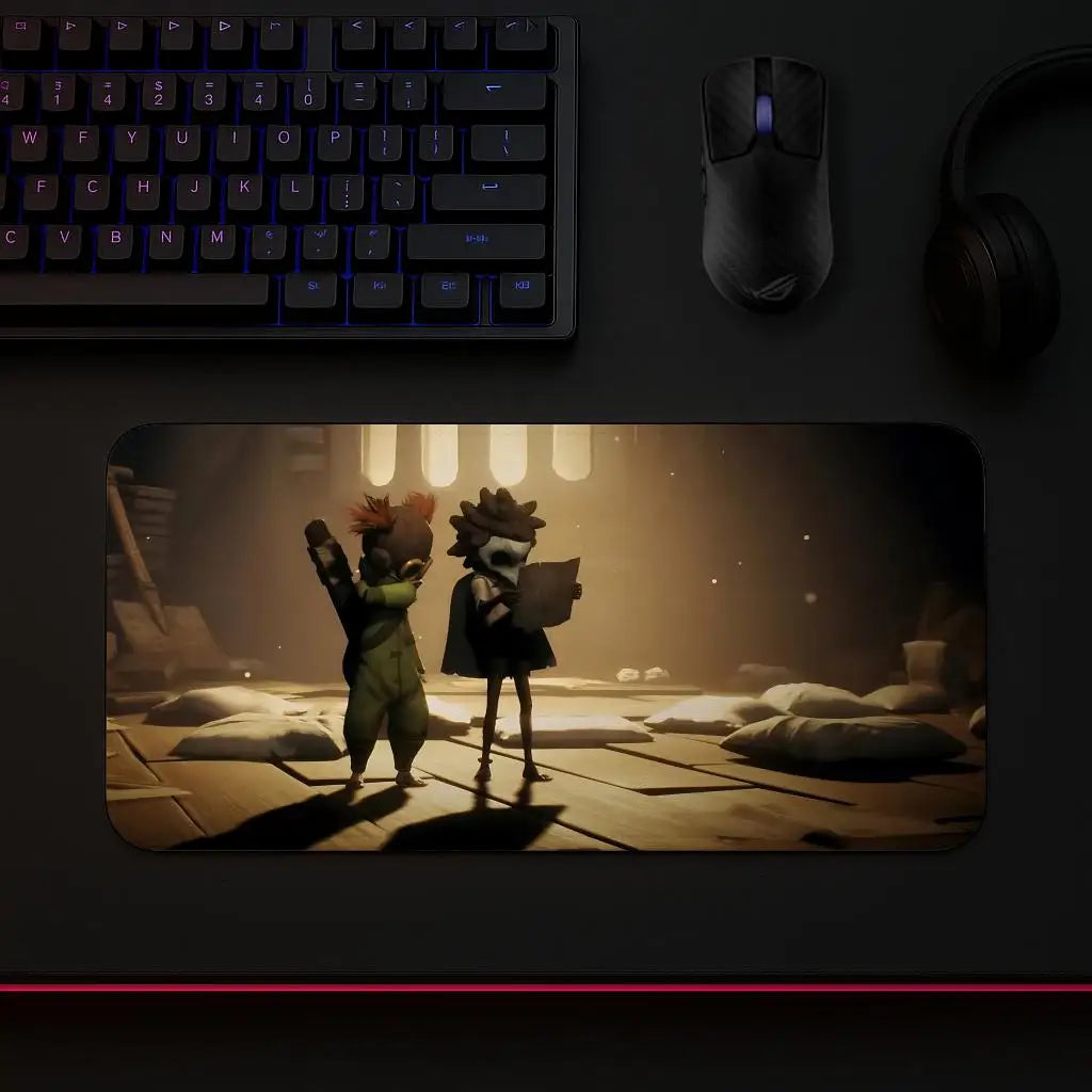 Little Nightmares 3 Mouse Pad Play Mat,Large XXL90x40cmx5mm,stitch Desk Mats,Gaming Accessories,PC Parts