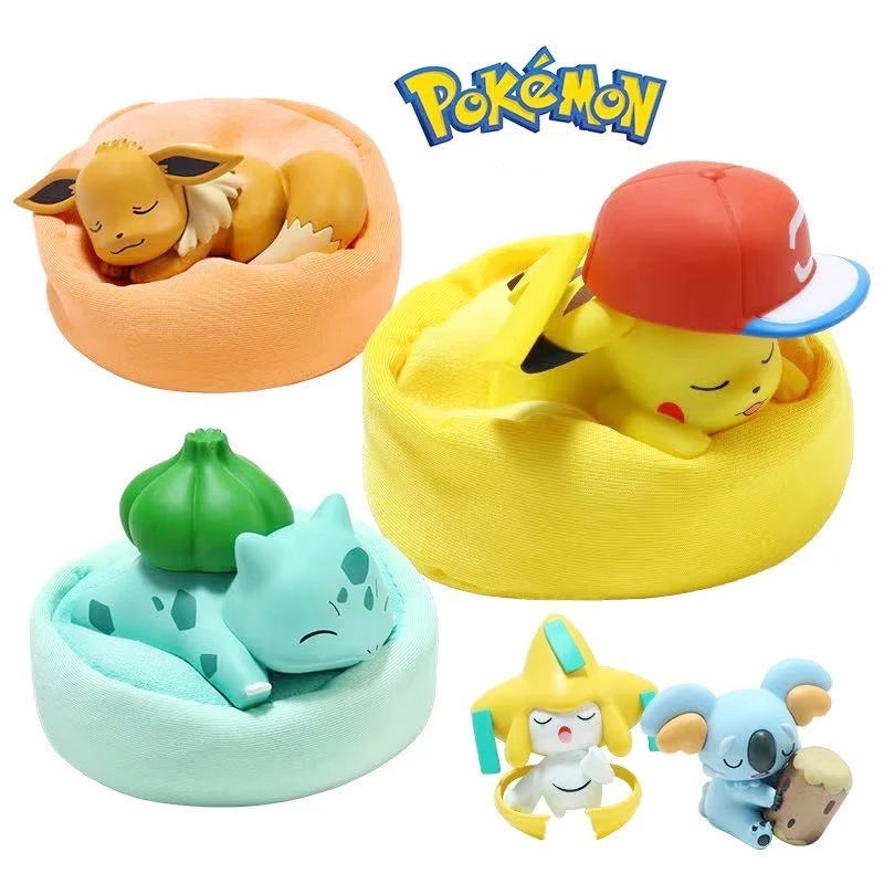Pokemon Anime Pikachu Eevee Poket Gift Pokemon Starry Dream Series Action Figures Bulbasaur Snorlax Monster Model Ornaments Toy