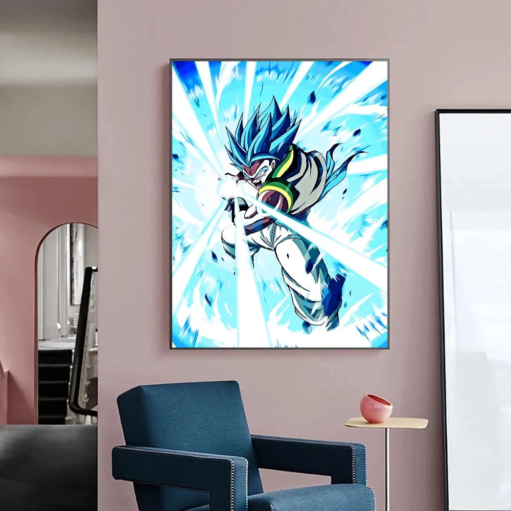 Japanese Anime Canvas Painting Dragon Ball vintage Goku Poster Prints Mural Pictures Wall Art Living Room anime Home Decor Gifts