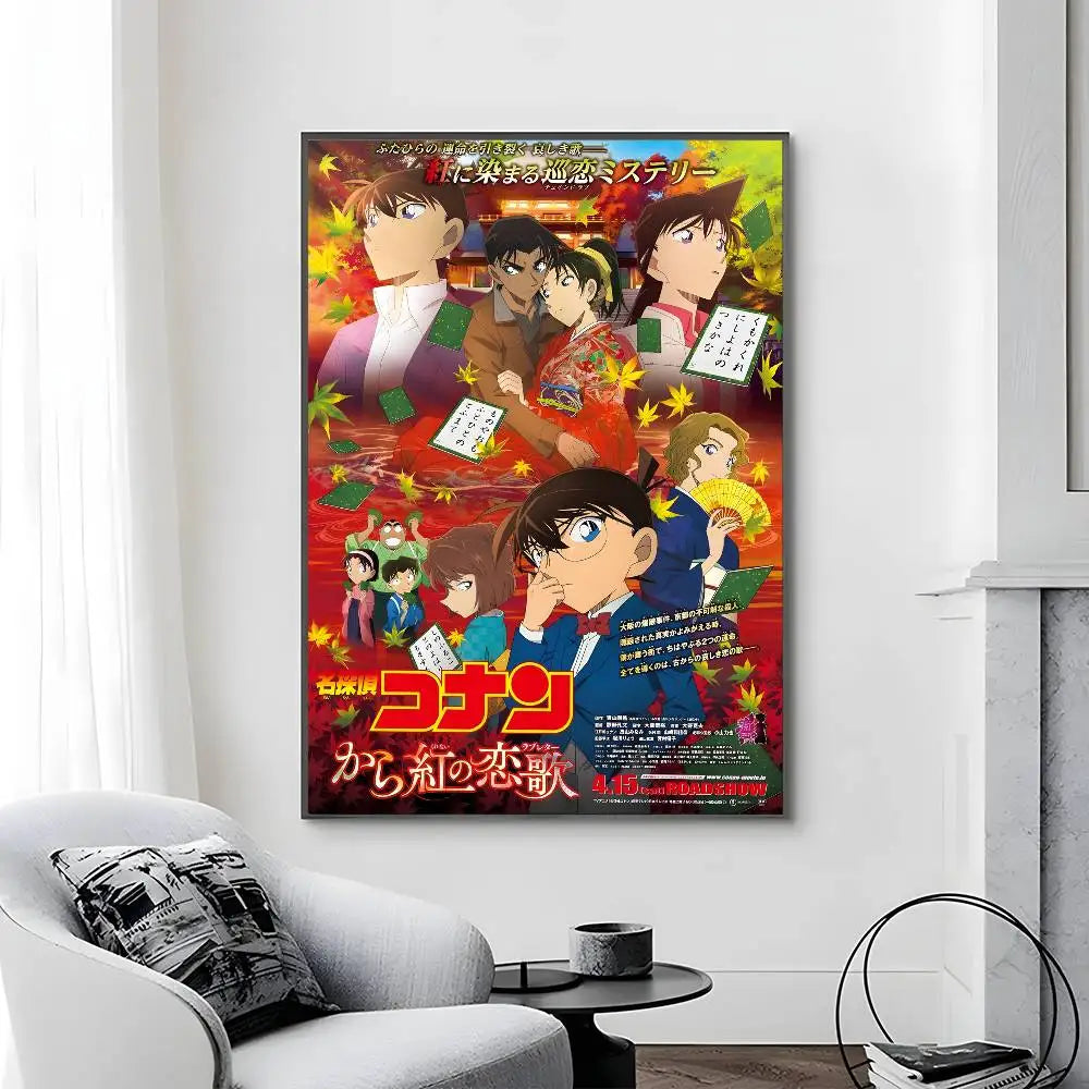 D-Detective C-Conan Movie Poster Canvas painting poster with prints Home bedroom living room decoration gift