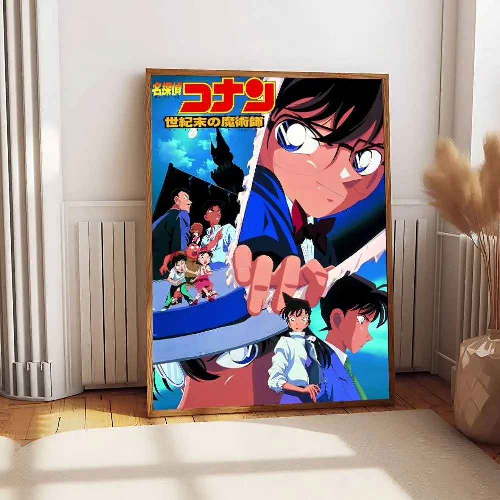Japanese Detective Conan Poster No Framed Poster Kraft Club Bar Paper Vintage Poster Wall Art Painting Bedroom Study Stickers