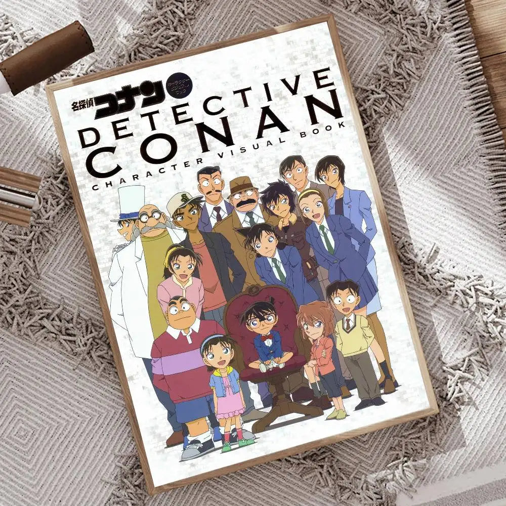 1pc Japanese Detective Conan Anime Movie Poster Print For Bedroom Living Room Home Decor Painting Wall Art HD Picture Mural