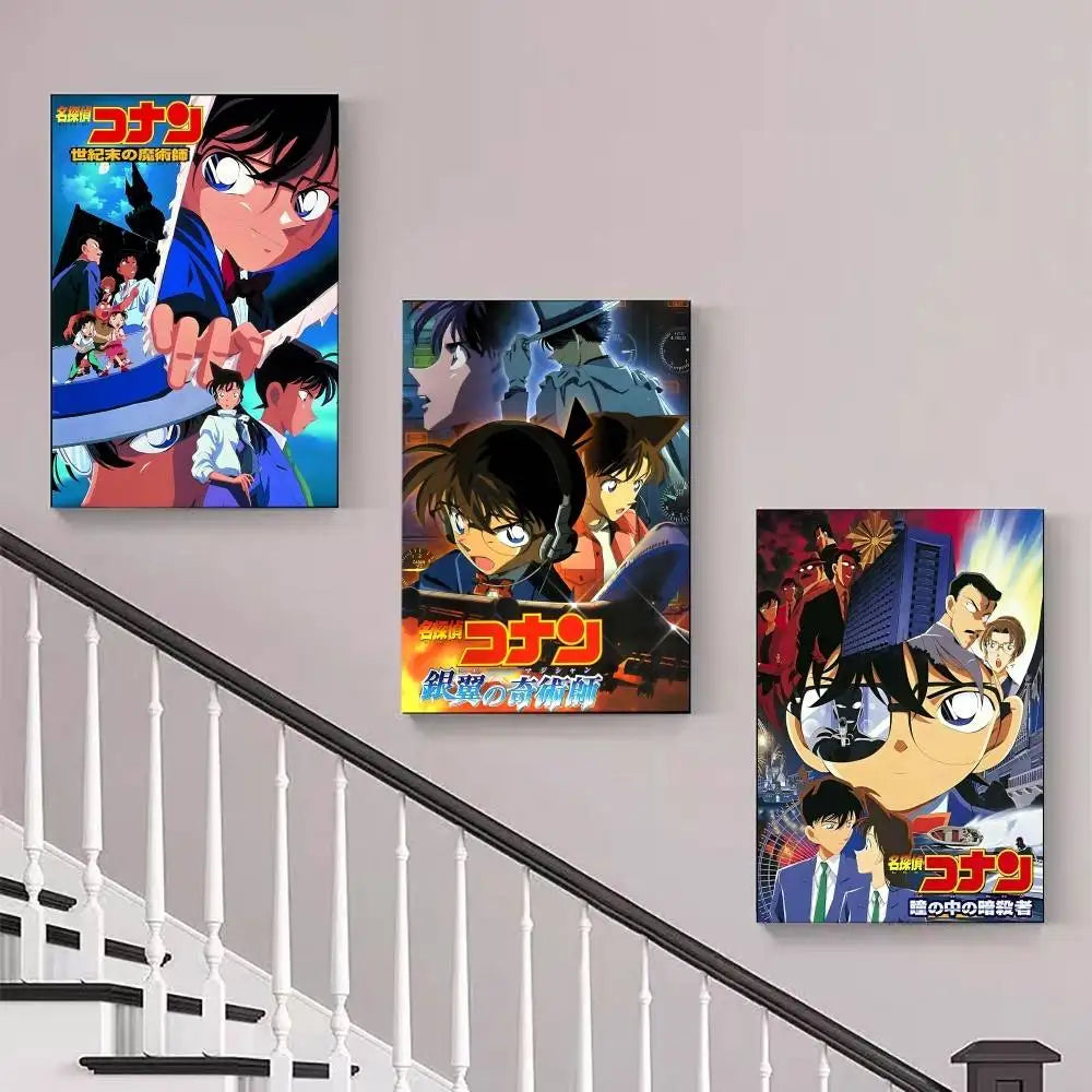 Japanese Detective Conan Poster No Framed Poster Kraft Club Bar Paper Vintage Poster Wall Art Painting Bedroom Study Stickers
