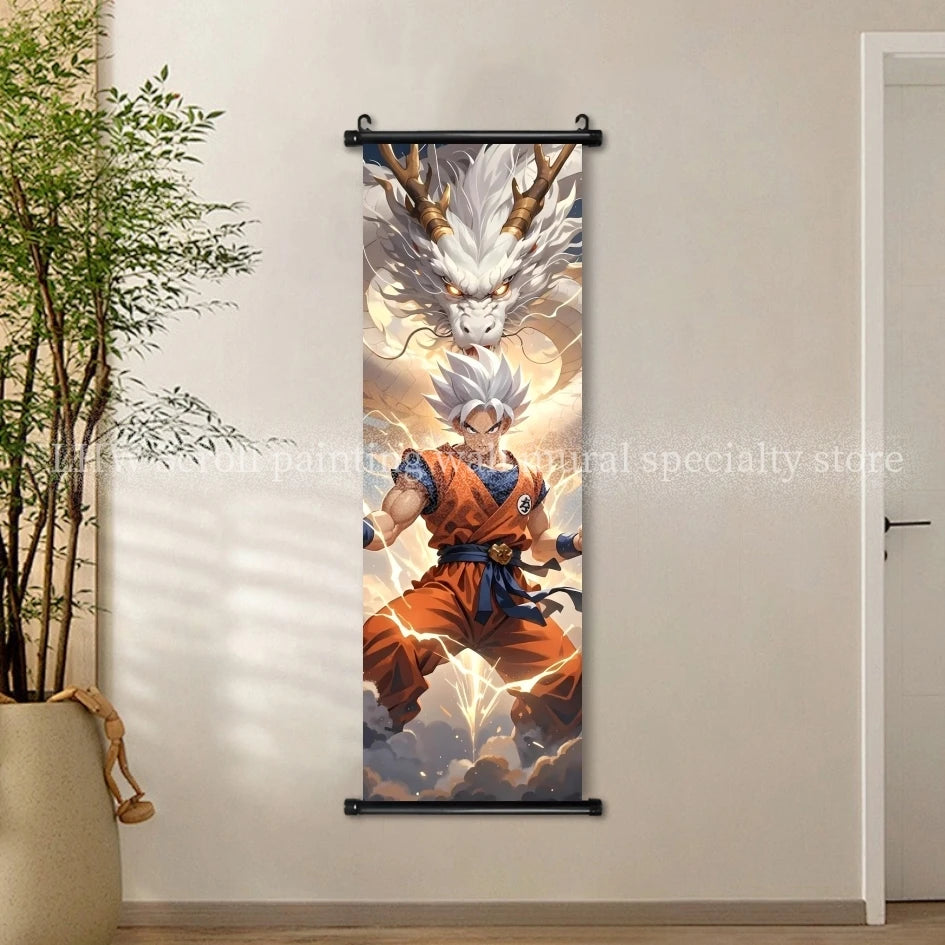 Anime Dragon Ball AI Poster HD Micro Spray Scroll Hanging Painting Living Room Esports Room Background Decoration