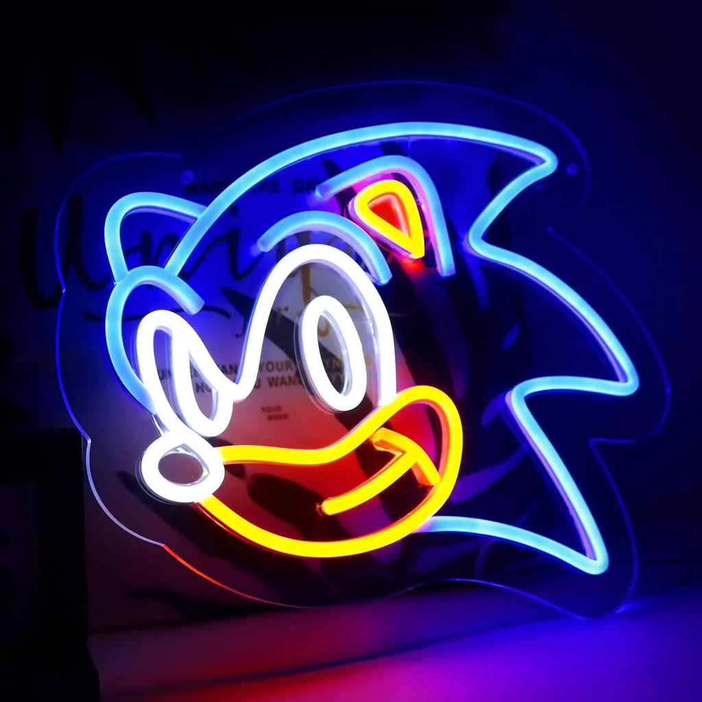 Hedgehog Neon Sign USB Powered LED Neon Light for Kid room Living Room Gaming Room Bar Wall Decor Creative Birthday Gifts