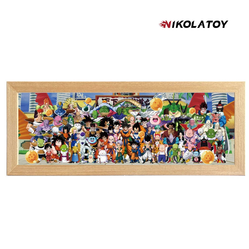 NIKOLATOY Slam Dunk Dragon Ball Conan Kimetsu No Yaiba Naruto Sailor Moon 3D Frame Ornaments