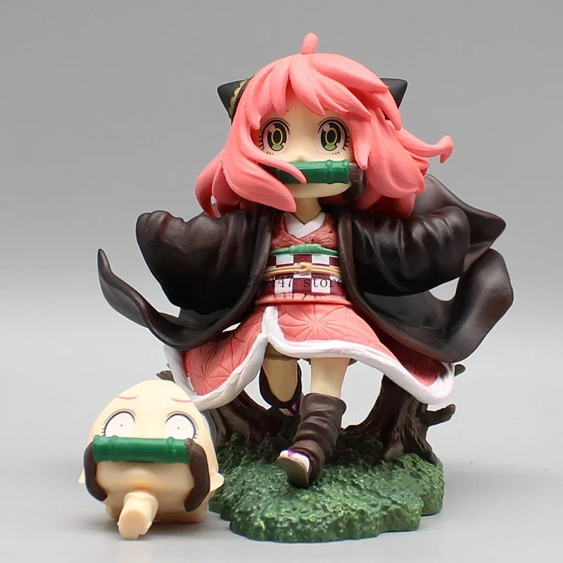 Cartoon Kojima Genta Conan Edogawa Action Figure Anime Anya Chainsaw Man Figure Spy×Family Anya Forger Figurine Series Model Toy