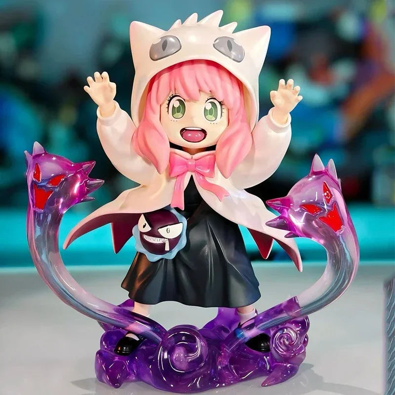 Cartoon Kojima Genta Conan Edogawa Action Figure Anime Anya Chainsaw Man Figure Spy×Family Anya Forger Figurine Series Model Toy