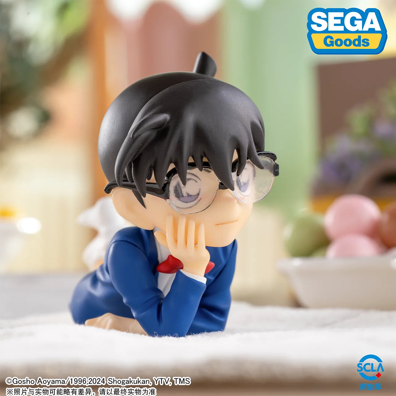 In Stock SEGA Original Detective Conan Conan Edogawa Kuroba Kaito Premium Chokonose Figure Kawaii Anime Model Collectible Gifts