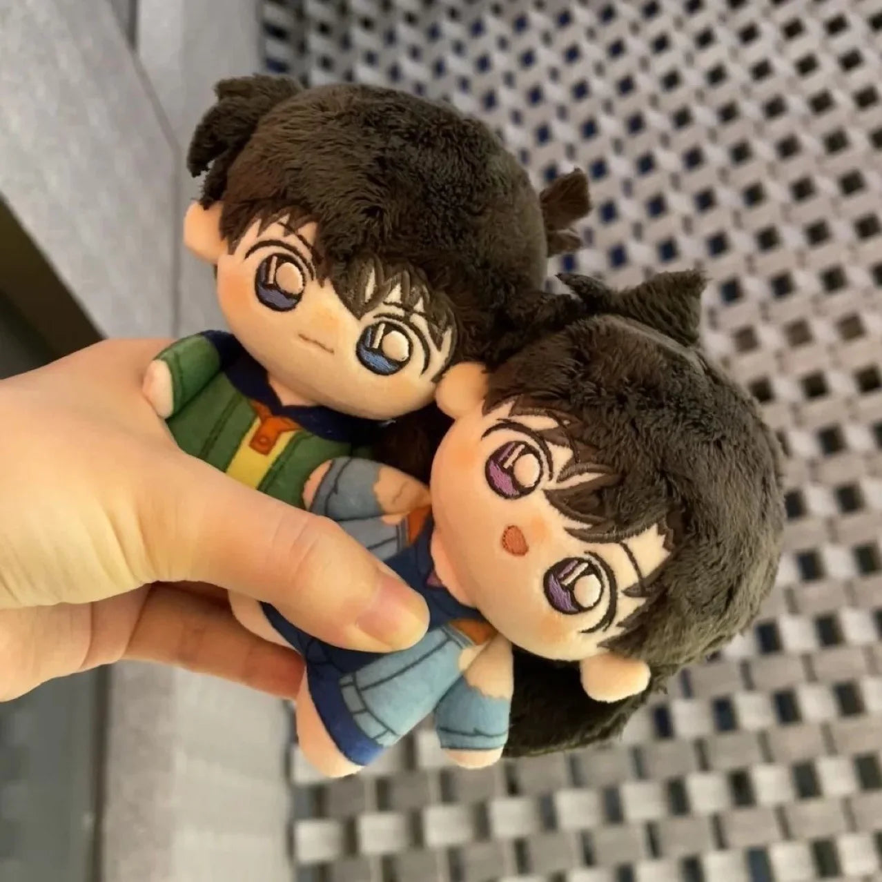 10cm Anime Detective Conan Rachel Moore Q-version cute doll Backpack keychain pendant decoration collection gifts