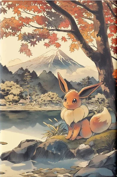 P-Pokemon Japanese Anime Canvas Painting Kawaii Elf Pets HD Poster Retro Bar Noodle Room Living Room Home Mural Decor Kids Gifts