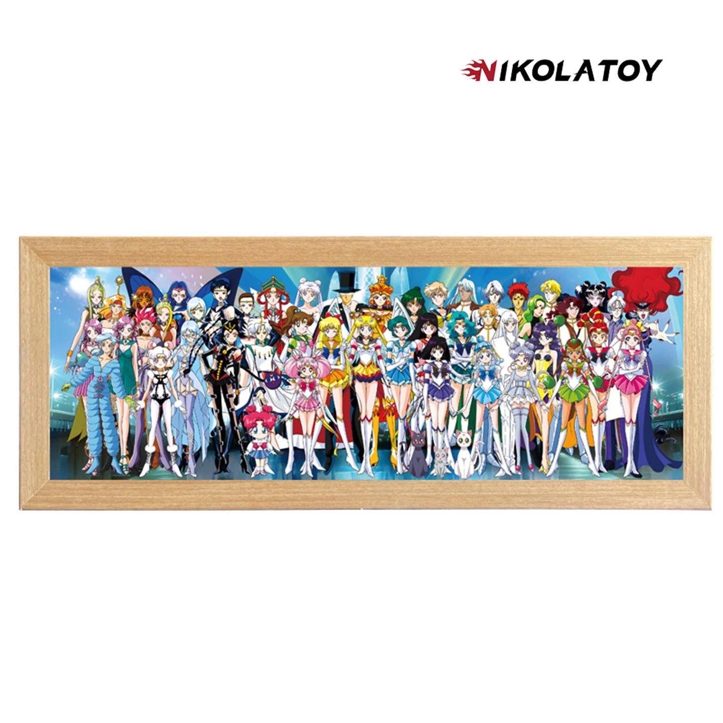 NIKOLATOY Slam Dunk Dragon Ball Conan Kimetsu No Yaiba Naruto Sailor Moon 3D Frame Ornaments