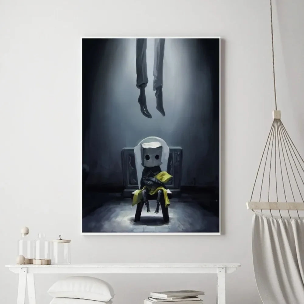 Game Little Nightmares Poster Vintage Poster Prints Art Home Canvas Painting Bathroom Kitchen Bar Accessories