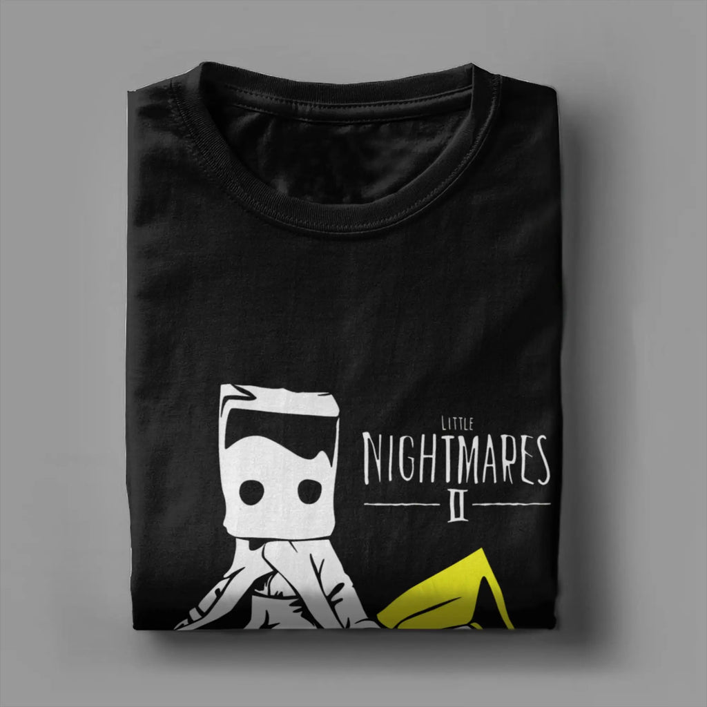 Aesthetic The Little Nightmares Six And Mono  T Shirt Unisex Cotton Short Sleeve  O-neck Summer Top Tee