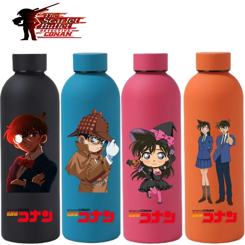 Detective Conan Vacuum Mug Student Sports Travel Water Bottle Rachel Moore Jimmy Kudo 316 Stainless Steel Cup Christmas Gift