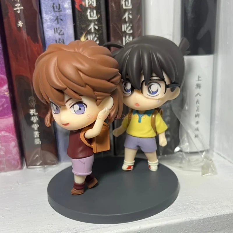 Original Detective Conan: Shinichi Kudo Ran Mouri Gsas Q-Set Conan Edogawa  Ai Haibara Chibi-Style Action Figure Anime Model Toy