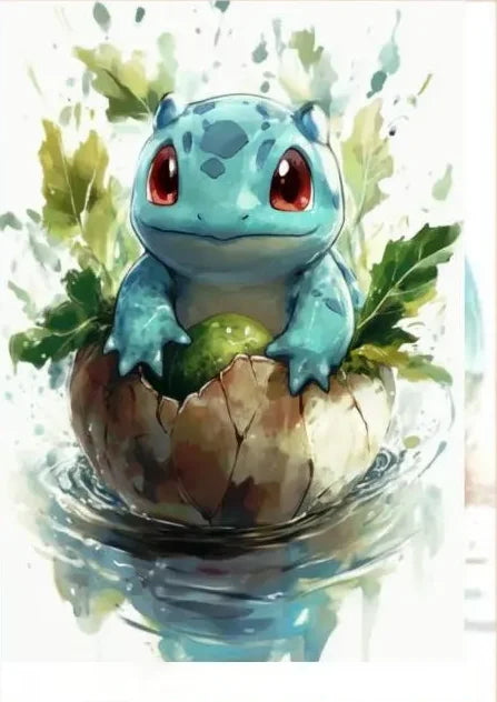 P-Pokemon Japanese Anime Canvas Painting Kawaii Elf Pets HD Poster Retro Bar Noodle Room Living Room Home Mural Decor Kids Gifts