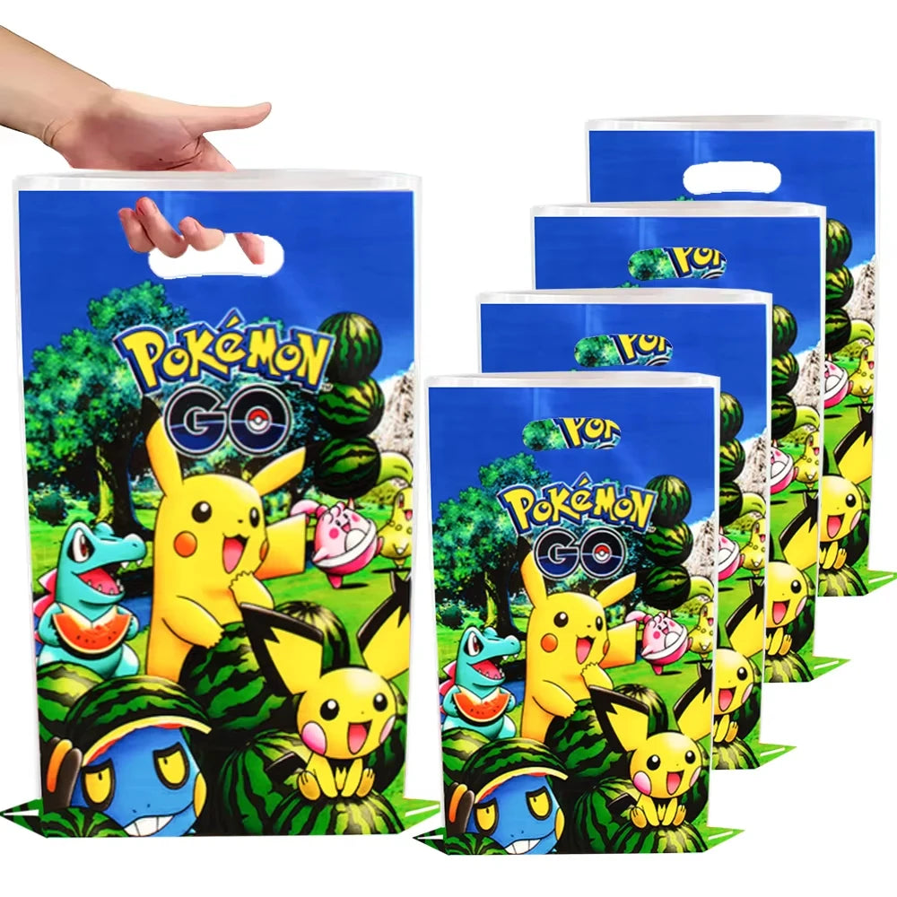 Pokemon Birthday Party Favors Pikachu Slap Bracelet Stamps Gifts Christmas Stocking Fillers Party Supplies Decoration Souvenirs