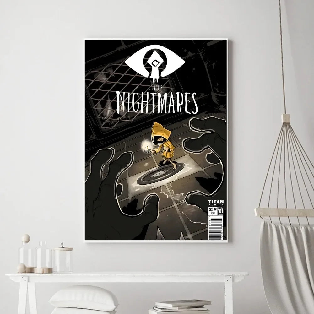 Game Little Nightmares Poster Vintage Poster Prints Art Home Canvas Painting Bathroom Kitchen Bar Accessories
