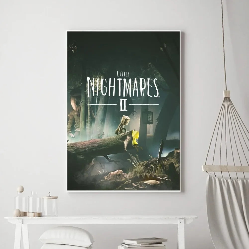Game Little Nightmares Poster Vintage Poster Prints Art Home Canvas Painting Bathroom Kitchen Bar Accessories