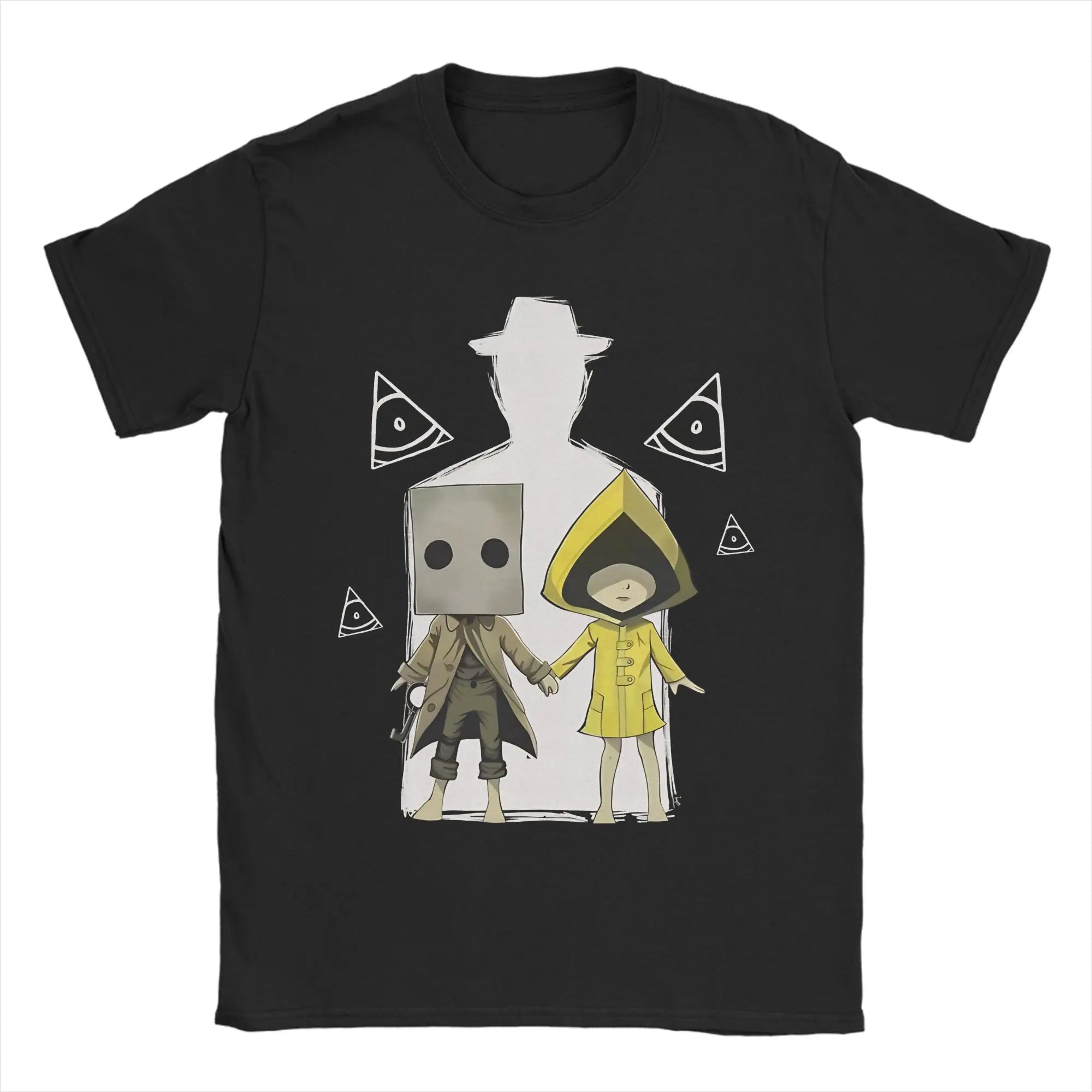 Mono Under the Moon Little Nightmares  T-Shirts Men Women 100% Cotton Tees Crew Neck Short Sleeve T Shirts Plus Size Tops
