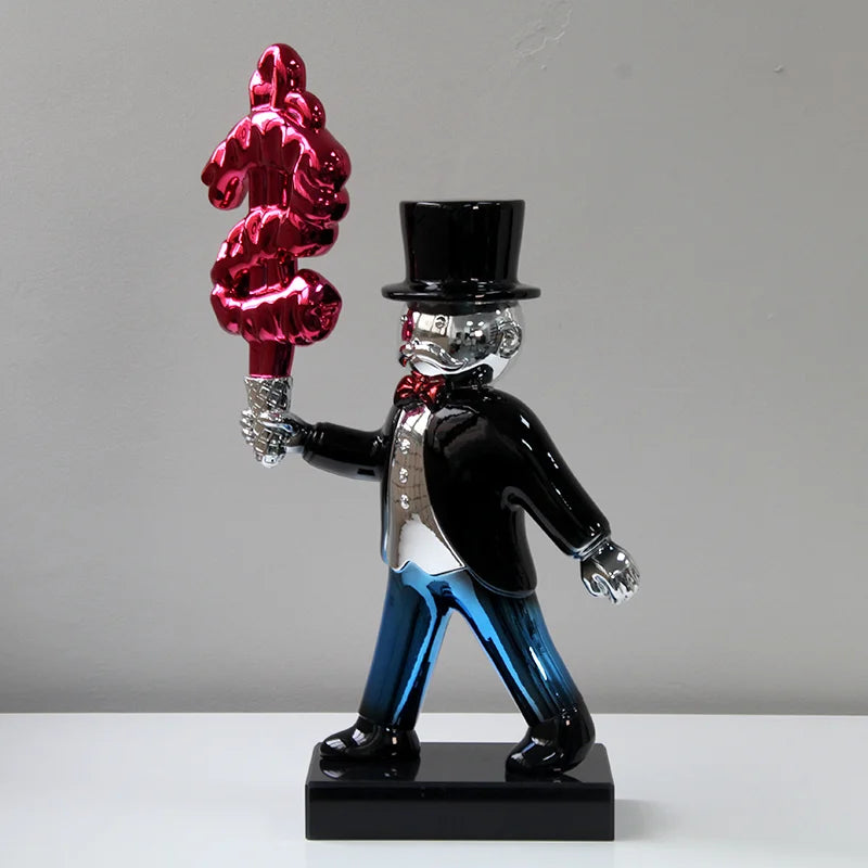 Modern Minimalist Ceramic Duck Figurine Creative Cartoon Decor for Living Room Model Home Office Desk