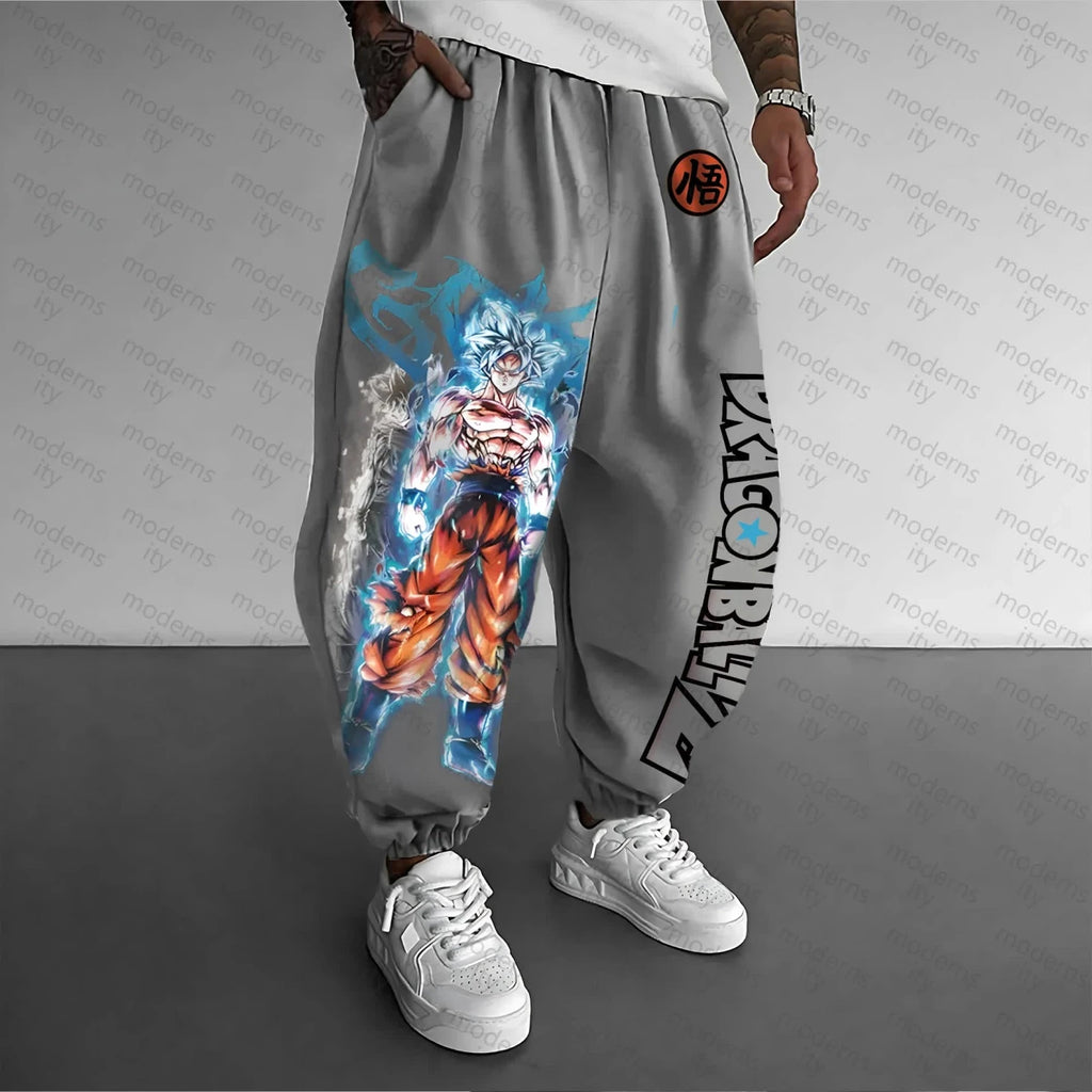 Dragon Ball Collaboration Summer and Autumn Men's Daily Life Sports and Commuting Best-selling Printed Pure Cotton Trousers