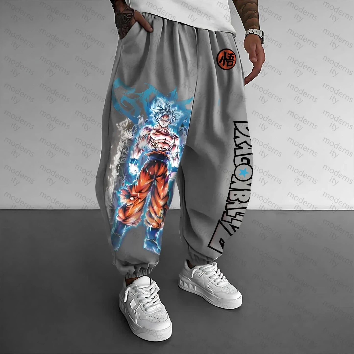 Dragon Ball Collaboration Summer and Autumn Men's Daily Life Sports and Commuting Best-selling Printed Pure Cotton Trousers