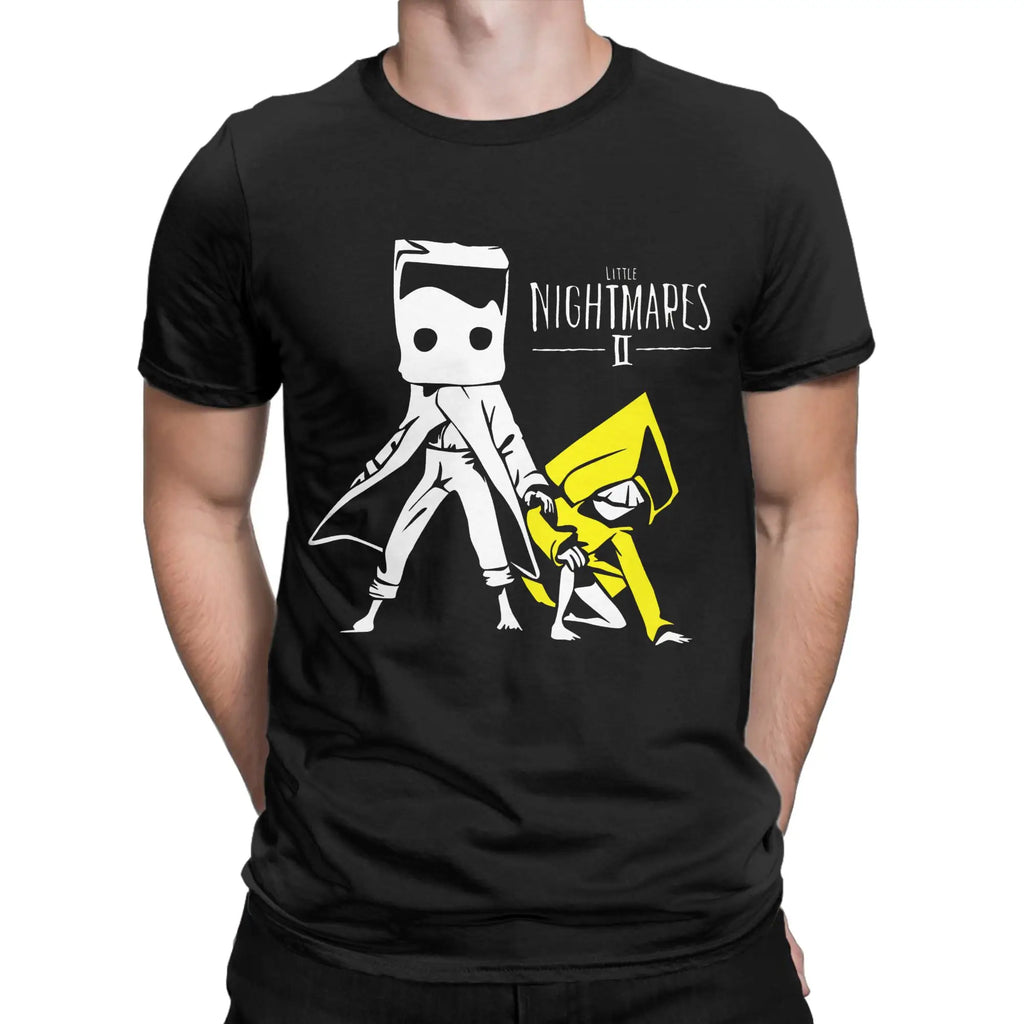 Aesthetic The Little Nightmares Six And Mono  T Shirt Unisex Cotton Short Sleeve  O-neck Summer Top Tee