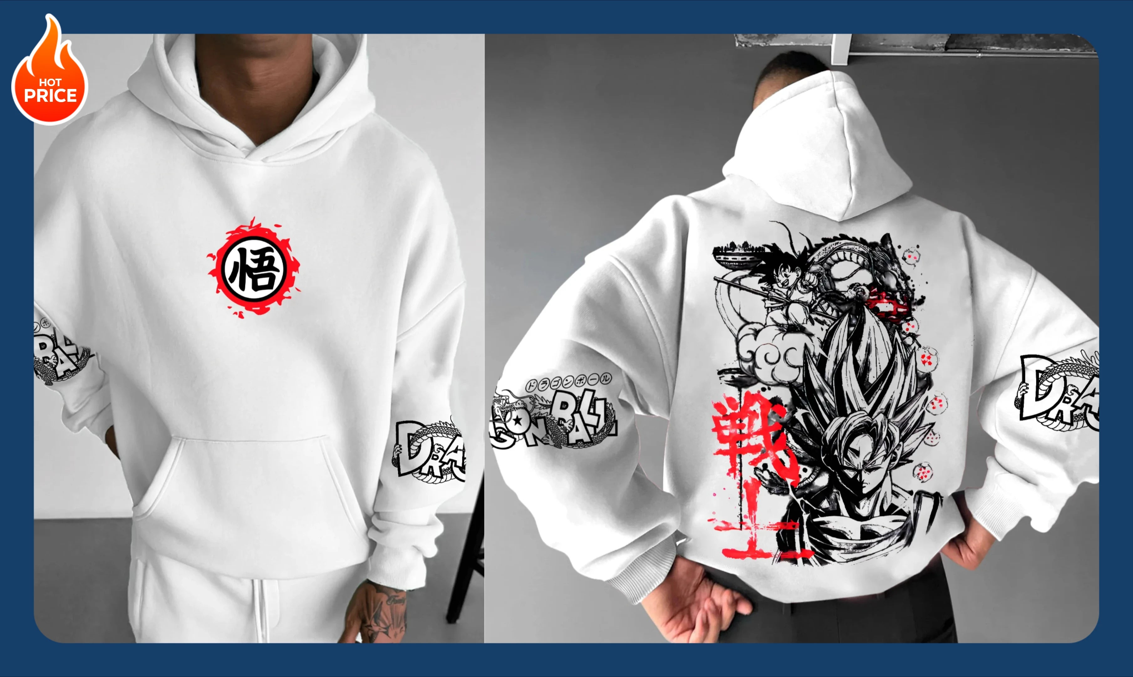 Dragon Ball Classic Animation 2025 Autumn Sports Comfort Hoodie American Hot Blood Trend Men's and Women's Hoodies