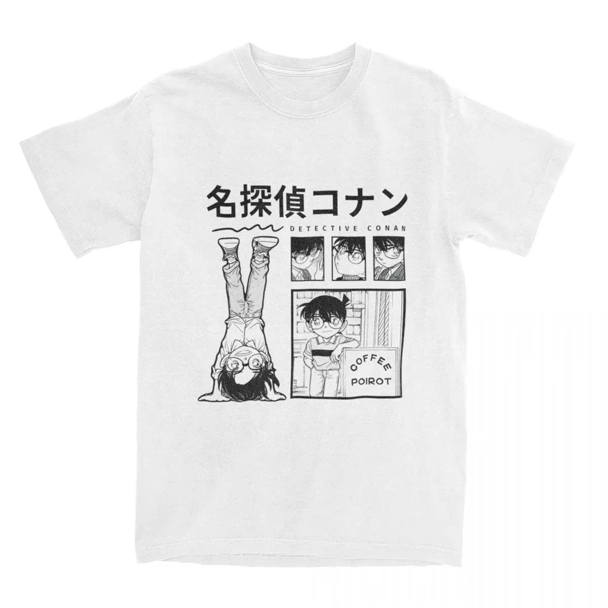 Detective Conan Anime T-Shirt Unisex Graphic Gothic Style Women's Clothing Animation Theme Gothic Detective Conan T-Shirt