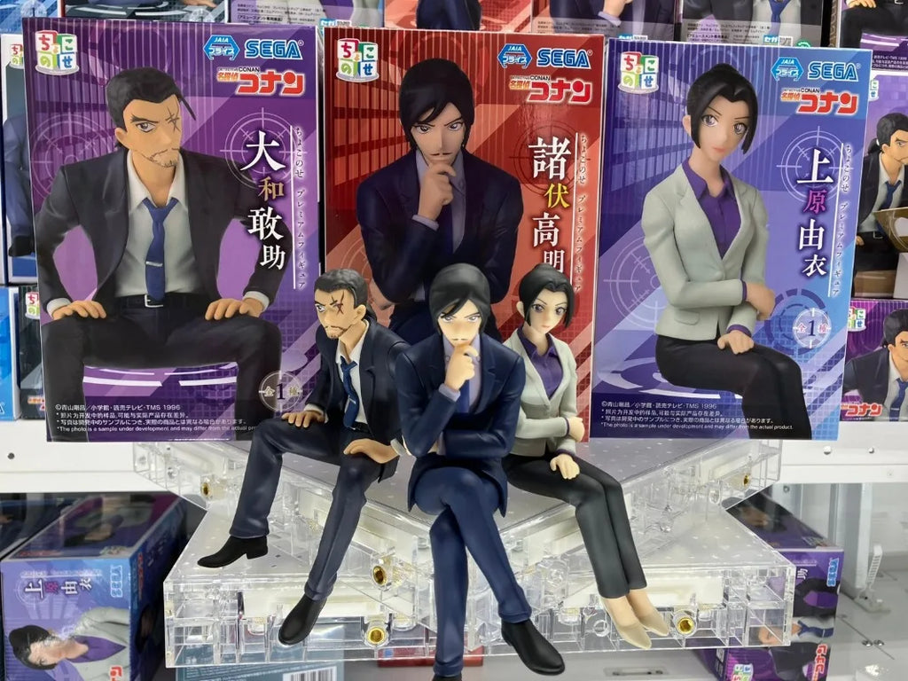 （In Stock）Original PM Chokonose Figure【DETECTIVE CONAN】Uehara Yui /Yamato Kansuke Anime Game Ornaments Girls Gifts