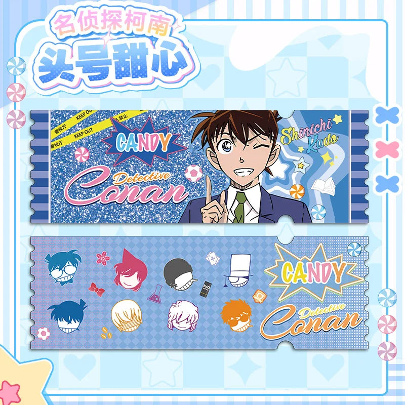 Detective Conan Sweetheart Series Liquid Sand Ticket Stamps Fine Glitter Oil Diy Flow Card Brick Anime Craft Supplies