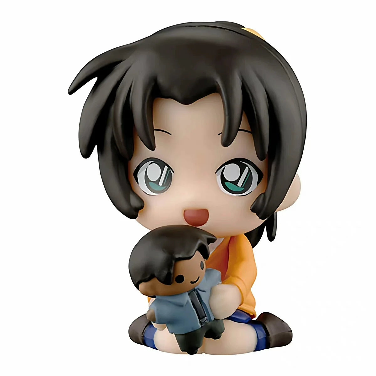 BANDAI Detective Conan Babysitting Pose Statue Mourir Ran Hirato Fumihiko  Action Figure Gifts Model Toys Collectible