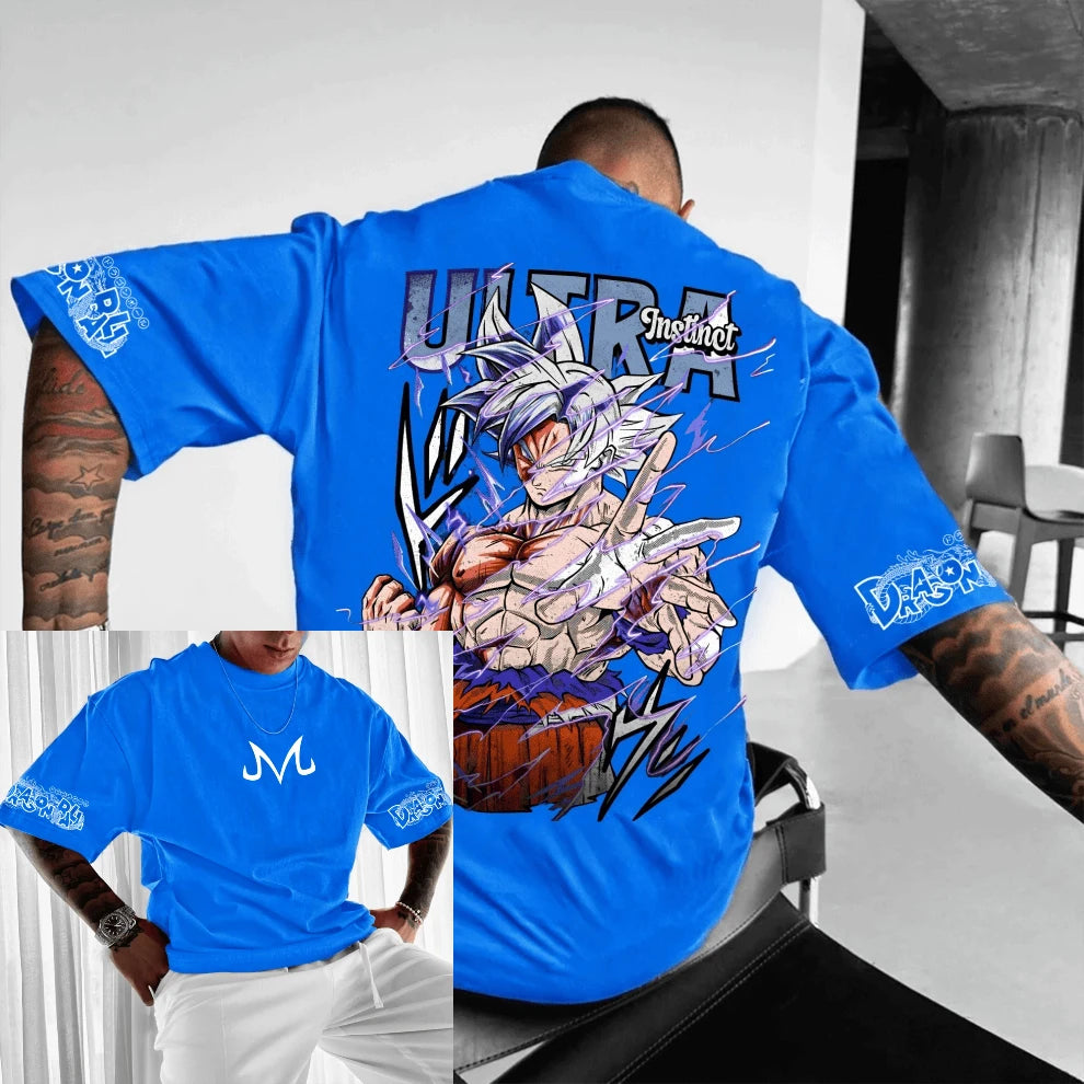 Summer Y2k Dragon Ball Oversized Men's T-Shirts Women's Cotton Short Sleeve Tee Casual Streetwear Unisex Tops Anime Inspired